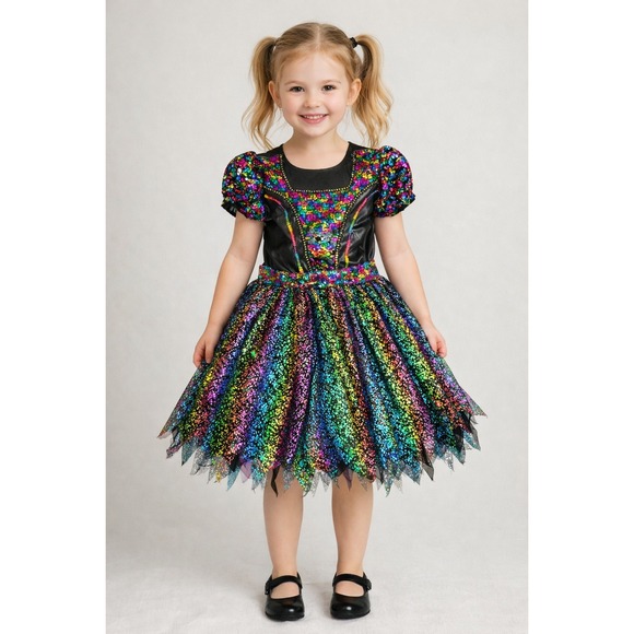 Spirit Other - Spirit Halloween Rainbow Sequin Witch Fairy‎ Costume